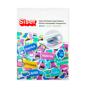 Siser | Siser Craft Pack - Printable Clear Vinyl (10 sheets)