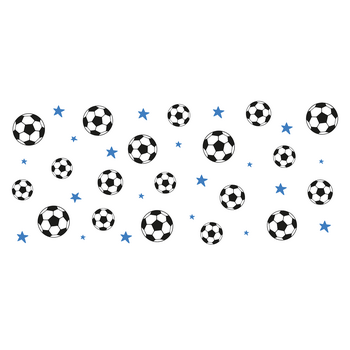 Feeërieke | UV DTF Sticker Wrap - Soccer Star Blue