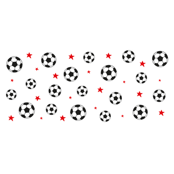 Feeërieke | UV DTF Sticker Wrap - Soccer Star Red