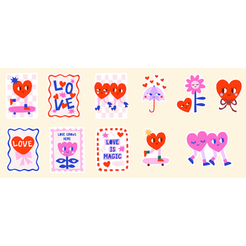 Feeërieke | UV DTF Sticker Wrap - Groovy Love