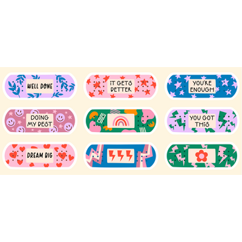 Feeërieke | UV DTF Sticker Wrap - Motivational Band Aid