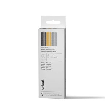 Cricut | Glitter Gel Pen Set 0.8mm (3pcs) + Adapter