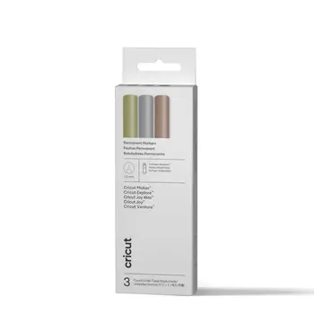 Cricut | Omni Permanent Marker Set 1.0mm Gold/Silver/Copper (3pcs) + Adapter