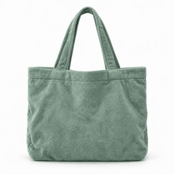 Funnies | Velours Bag Big Stone Green