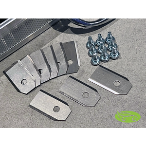 Set messen voor robotmaaier 9 stuks