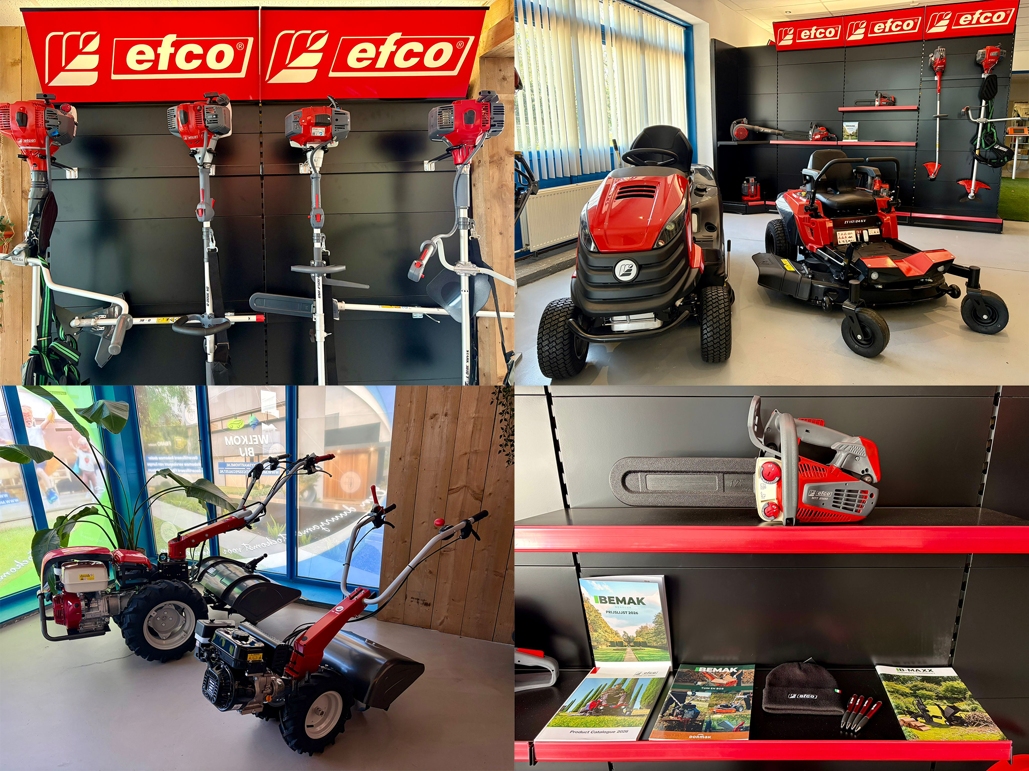 Showroom zetten Efco