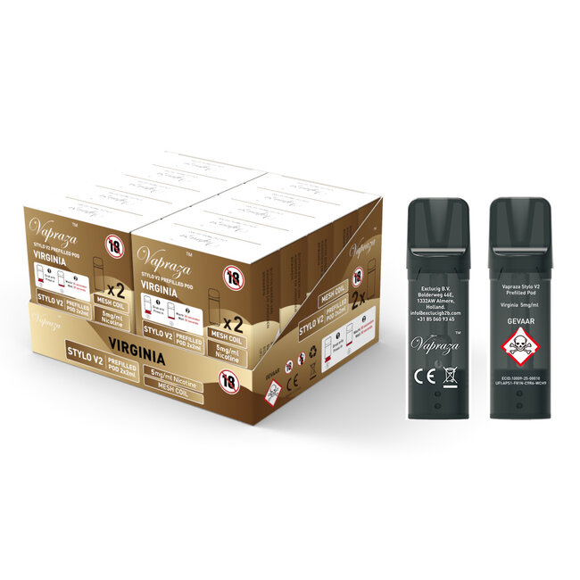 Vapraza Stylo V2 Prefilled Pods Yellow (Virginia)