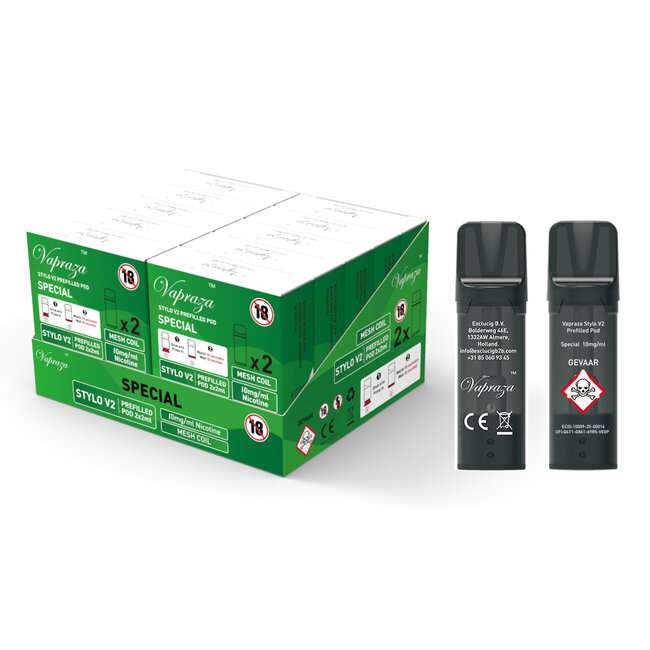 Vapraza Stylo V2 Prefilled Pods Green (Special)