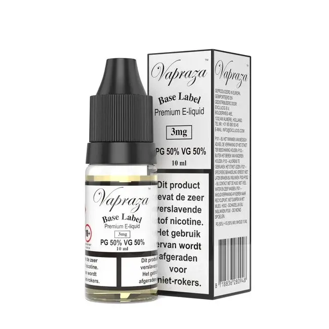 Vapraza Base Label - PG 50% - VG 50%