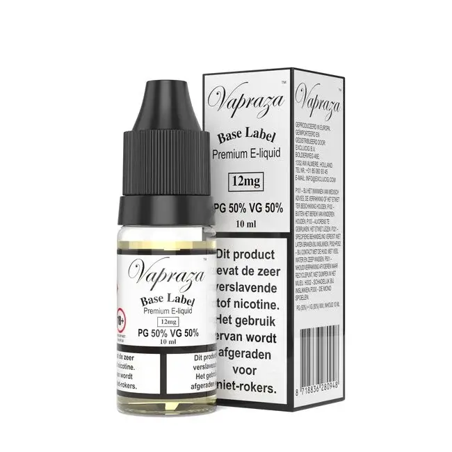 Vapraza Base Label - PG 50% - VG 50%