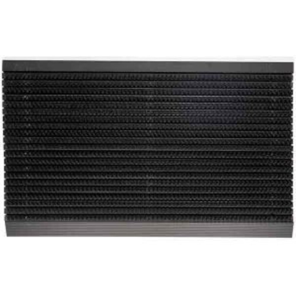 Mattenexpert Borstelmat Outline Grigio Puur Zwart kopen