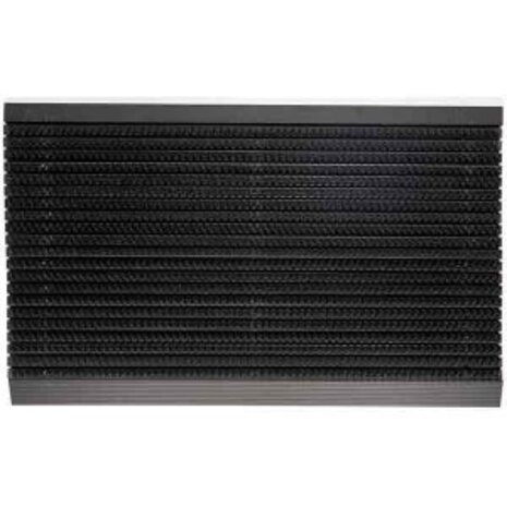 Mattenexpert Borstelmat Outline Grigio Puur Zwart kopen