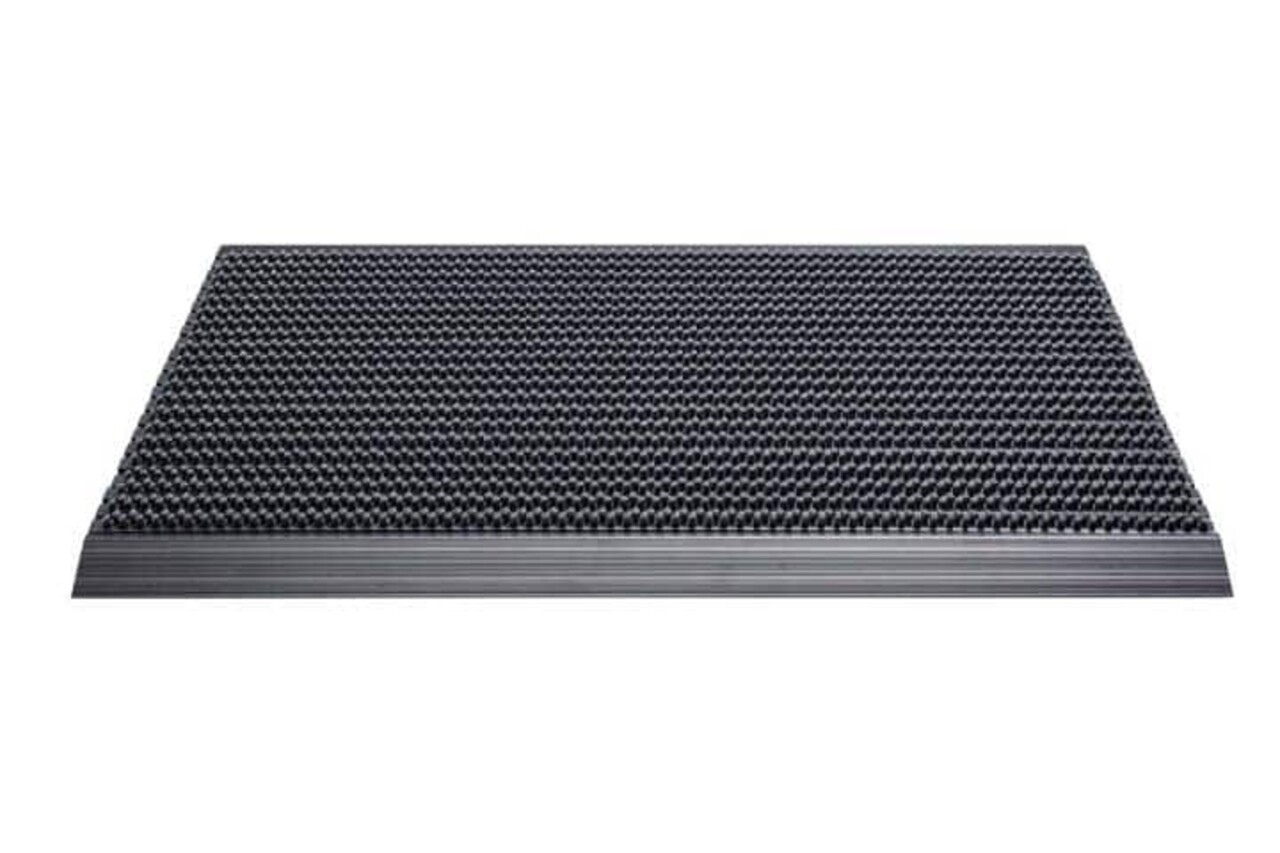 Mattenexpert Borstelmat Outline Grigio Puur Zwart kopen