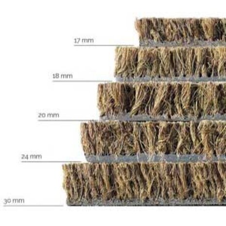 Mattenexpert Kokosmat op maat Ruco 30mm hoog - 100 cm breed - Naturel kopen