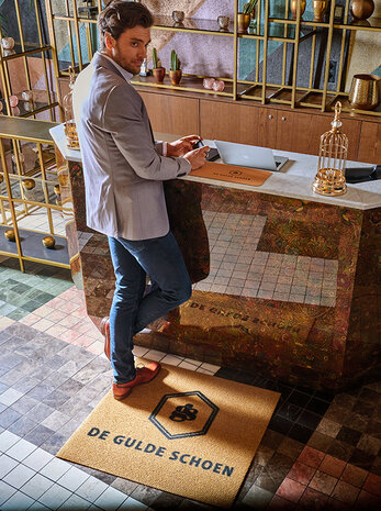 Mattenexpert Berber Impressions Logo mat binnen