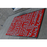 Mattenexpert Optibruch logo mat buiten