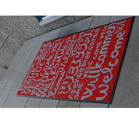 Mattenexpert Optibruch logo mat buiten Mattenexpert Optibruch logo mat buiten