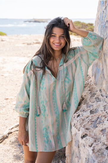 Blouse Camila Aqua