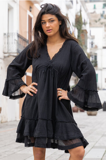 Short Dress Luna Black
