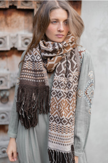 Scarf Aztec Brown