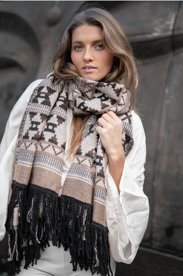 Scarf Aztec Taupe