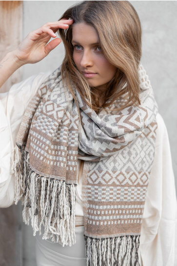 Scarf Aztec Natural