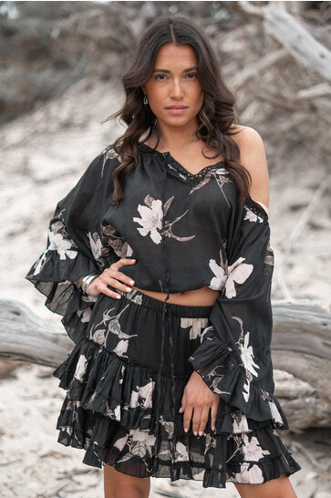 Skirt Dora Bloom Black