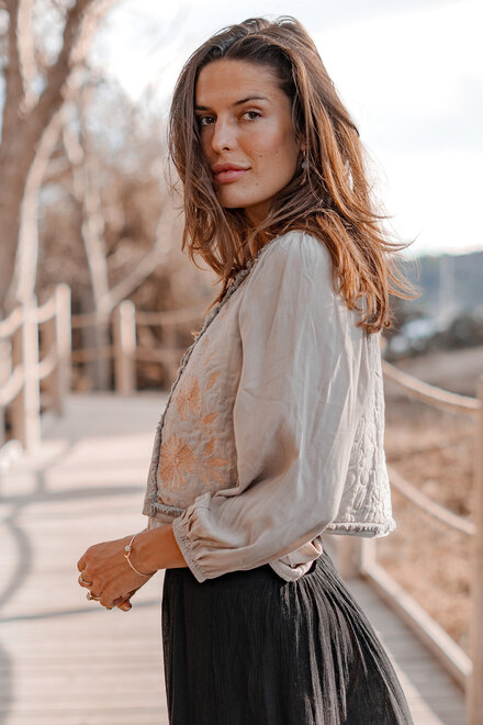 Strickjacke Luciana Light Taupe