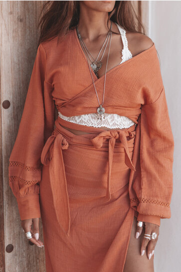 Evelin Wrap Top Terra