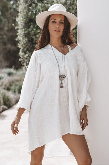 Isabel Tunic Dress Off White