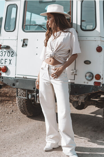 The Muse Neutrale Jeans Hellbeige