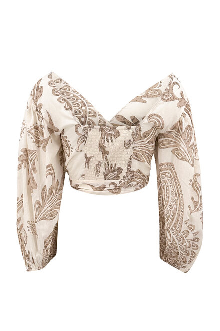 Wickeloberteil Adella Taupe