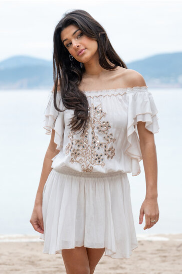 Kleid Jairo Mirror Weiß