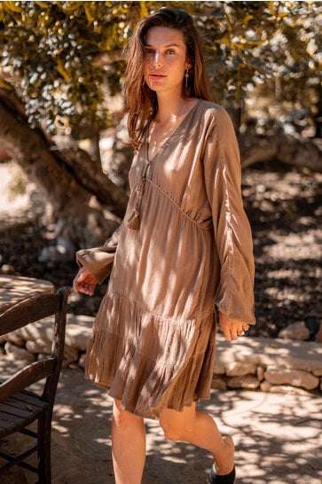 Short Dress Mio Taupe