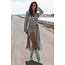 Moost Wanted Helena Linen Wrap Dress Light Grey