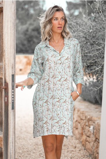 Blouse Aletta Flower Mint