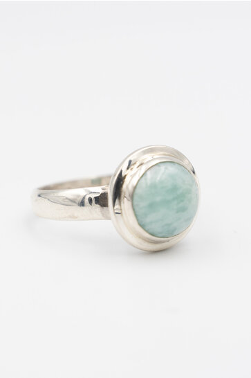 Ring Amazonite Double Zilver
