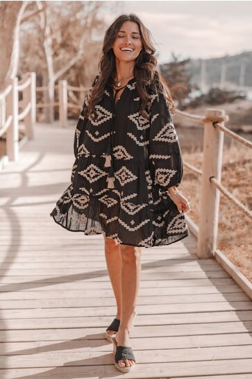 Tunic Ida Ethnic Black