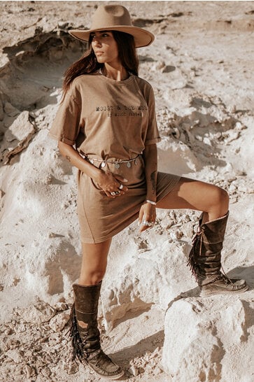 Nova T-shirt Dress Brown