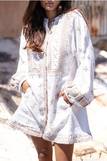 Lange Jacke Sonrisa Off White
