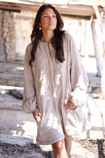 Lange Jacke Sonrisa Taupe