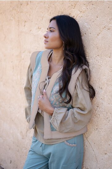 Cardigan Corazon Stone Blue