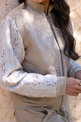 Bomberjacke Corazon Sand