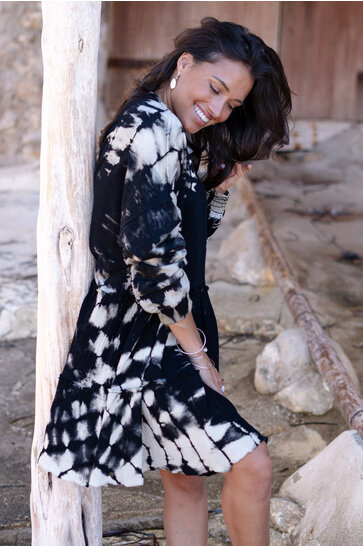 Jumper Dress Coleta Black Tye Dye
