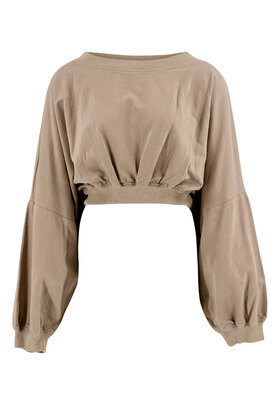 Cropped Pullover Brisha Taupe