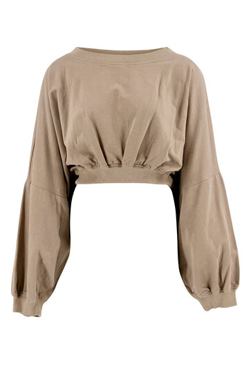 Cropped Pullover Brisha Taupe