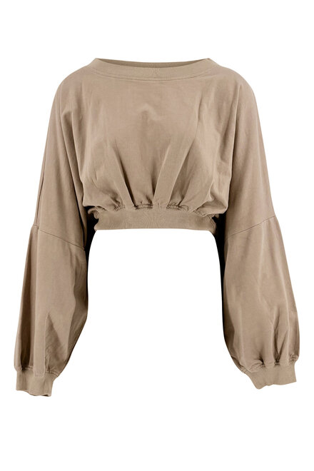 Cropped Pullover Brisha Taupe