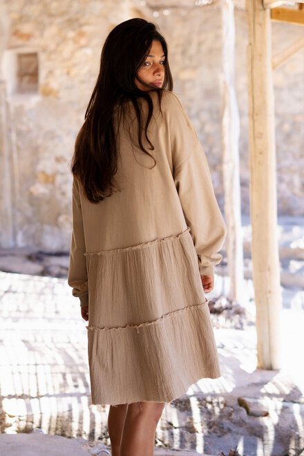 Pulloverkleid Coleta Taupe