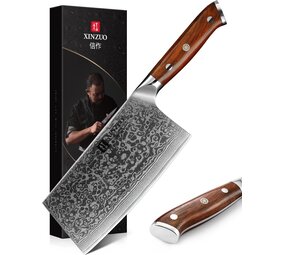 XinZuo Damascus Chinese Cleaver (B13R series) XinZuo Damascus Chinese Cleaver (B13R series)