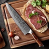 XinZuo Damascus Koksmes 26 cm - B13D Yu series XinZuo Damascus Koksmes 26 cm - B13D Yu series